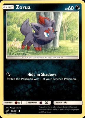 Zorua 90/181 Pokemon Team Up Common NM