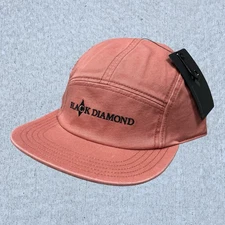 Black Diamond Hat Camper Cap 5 Panel Adjustable Climbing Hiking 