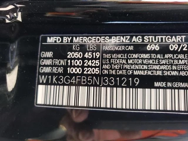 Pinza de pasajero 177 tipo A220 sin paquete deportivo compatible con 19-22 clase A 1661456 Foto 3 de 4