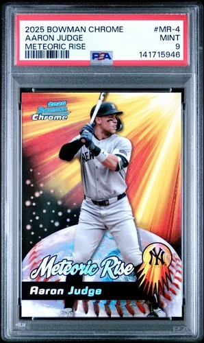 2025 Bowman Chrome Aaron Judge Meteoric Rise #MR-4 PSA 9 Mint Yankees