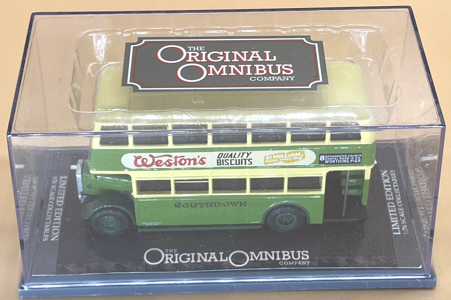 Corgi OOC OM43909 Southdown Guy Arab Bus Route 8 Worthing Pier 1:76 Sealed