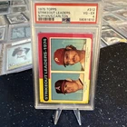 1975 Topps Nolan Ryan / Steve Carlton #312 Strikeout Leaders - PSA 4