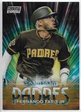 2020 Topps Stadium Club Chrome Fernando Tatis Jr Beam Team Gold Refractor #d /50