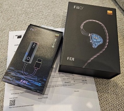 Headphones Fiio FD1 + DAC Fiio KA1