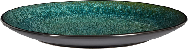 Elia Plate Keramik Modern Elegant 27 Cm GrüN Schwarz-image