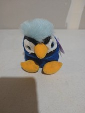 Swibco Puffkins Jake Blue Jay Bird Plush Stuffed Animal Blue Vintage 1998