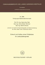 Hans Jörg Tafel | Entwurf und Aufbau eines P...