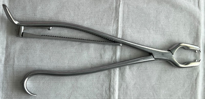 Zimmer 3102 Kern Bone Holding Forceps 12 inch (30cm) with ratchet