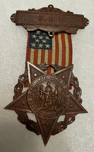 Auth. Civil War 1886 F.C.L. Ladies of the Grand Army of the Republic Medal GAR