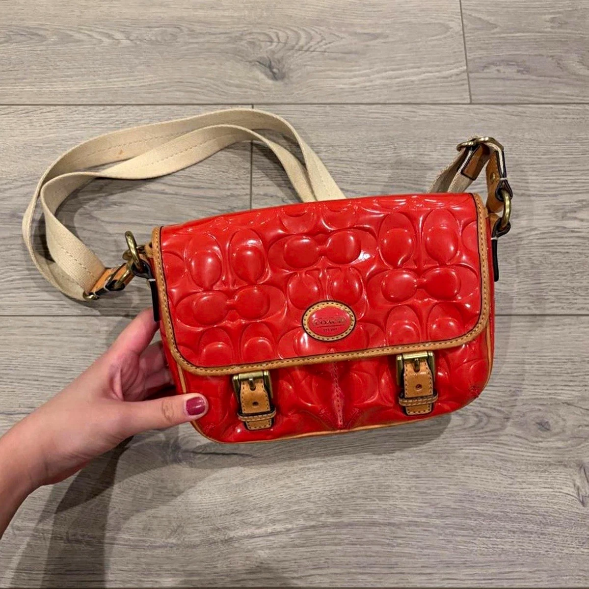 Coach Gold Patent Bags & Handbags for Women for sale | eBay