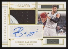Andrea Bargnani 2020-21 National Treasures Lasting Legacies Prime Patch Auto /25