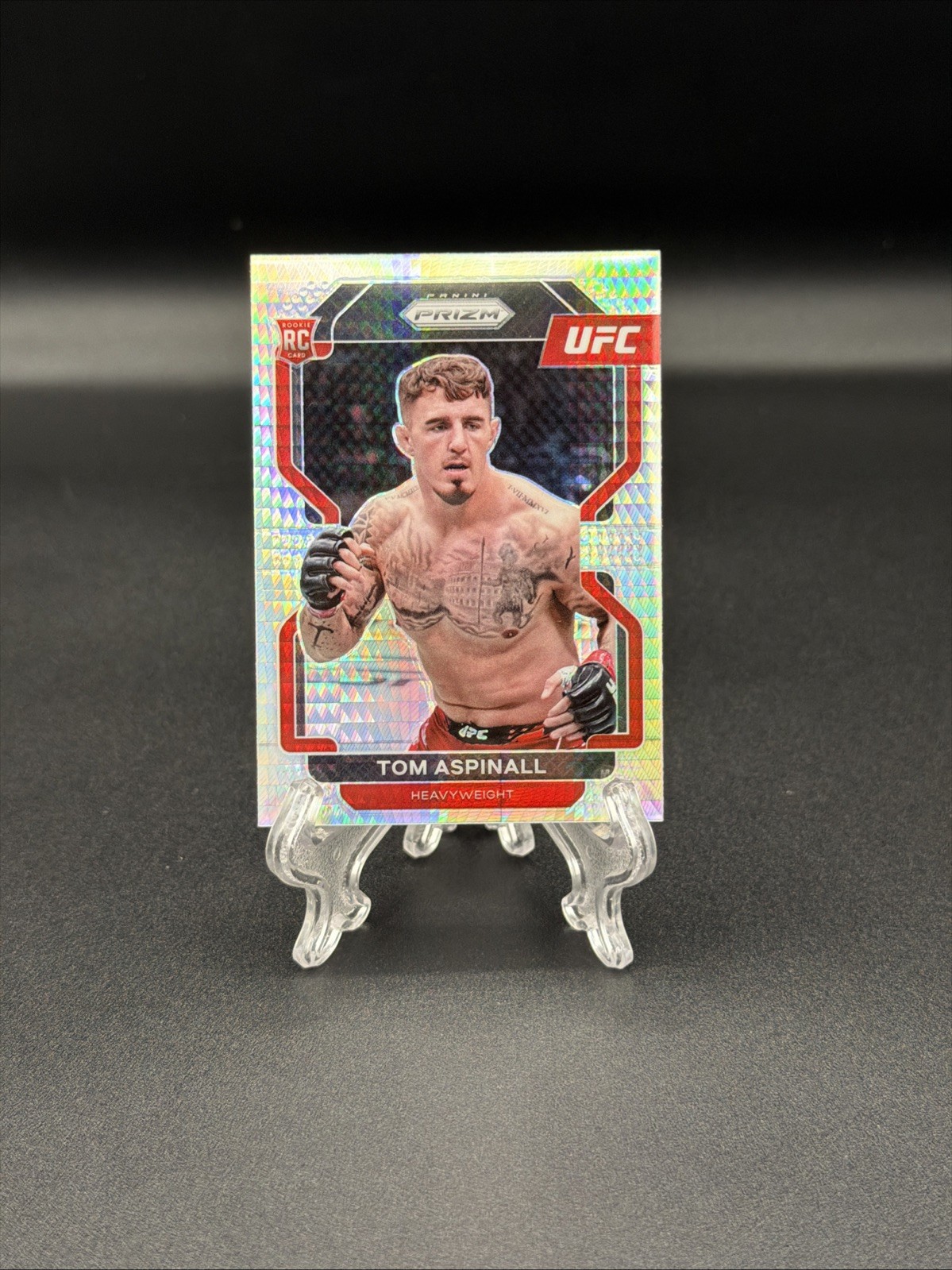 2022 Panini Prizm UFC Tom Aspinall RC Hyper Prizm – Rookie Card – NM