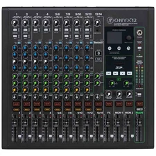 Mackie Onyx12 12-Channel Premium Analog Live Sound Effects FX USB Mixer