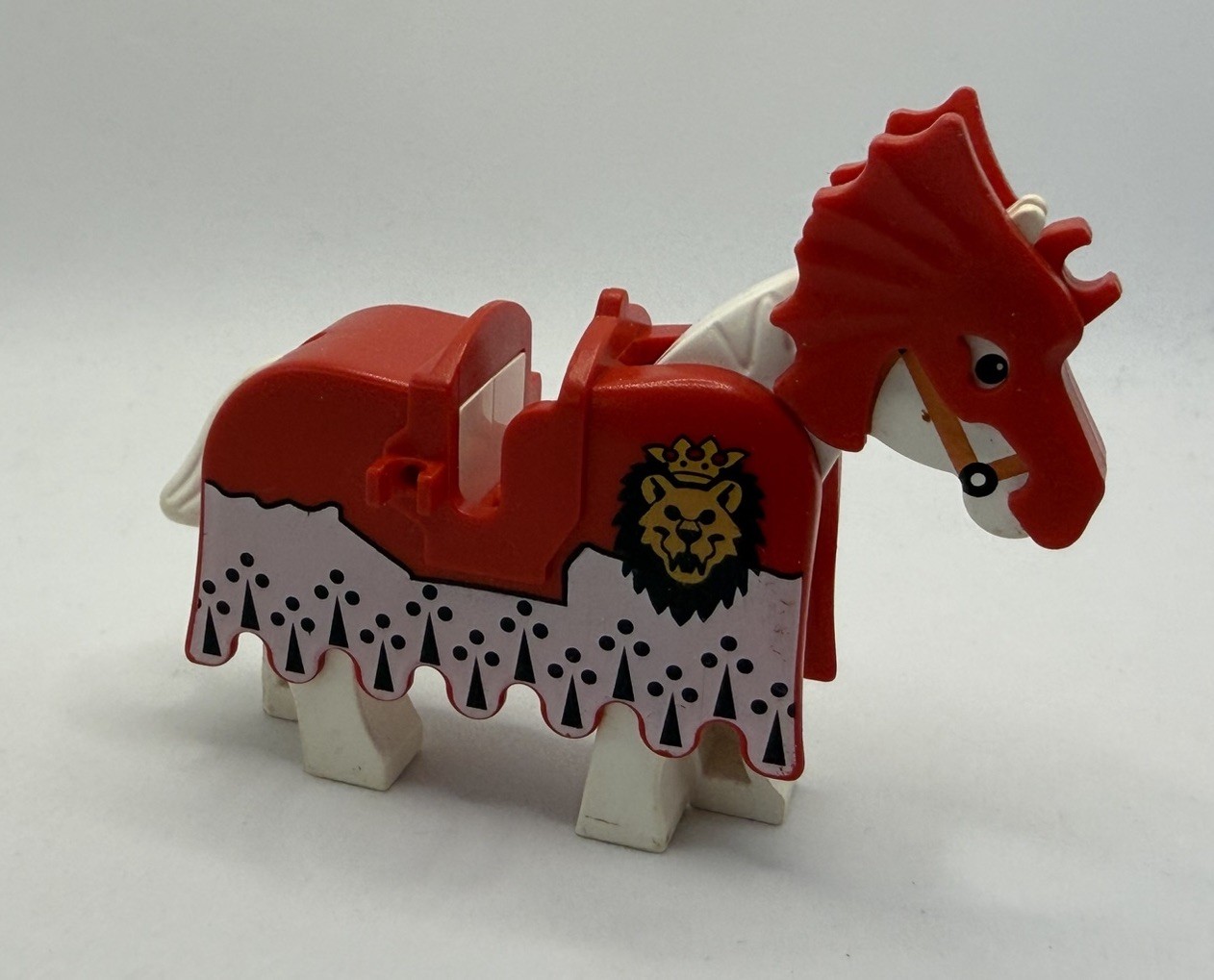 LEGO® Ritter Castle Pferdedecke Schabracke Barding 2490pb03 aus 6090 + Pferd