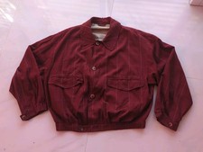 Vtg 90s 80s Giorgio Armani Borgonovo 21 Blouson Burgundy Size 46 Boxy Crop Fit