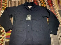 Filson Seattle Wool Cruiser Jacket - Made in USA - Navy - Mens L- NWT