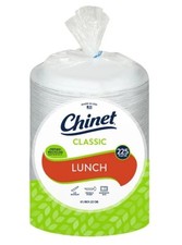 Chinet Classic Lunch 8-3/4" Paper Plates, 225-count