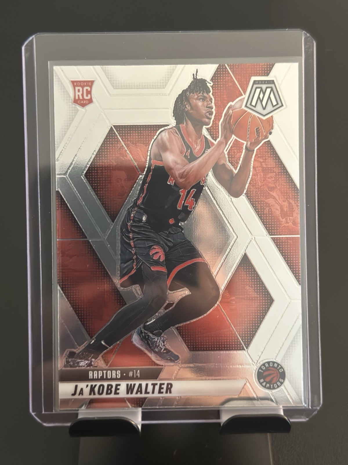 2024 Panini Mosaic Ja’Kobe Walter #234 (RC) Toronto Raptors Basketball Card