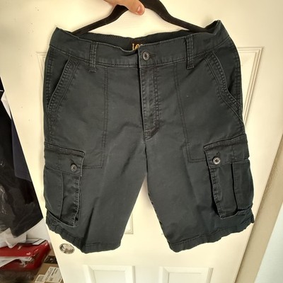 Lee Young Men's Cargo Shorts Men s Size 30 Black Cotton Outdoor Hiking
