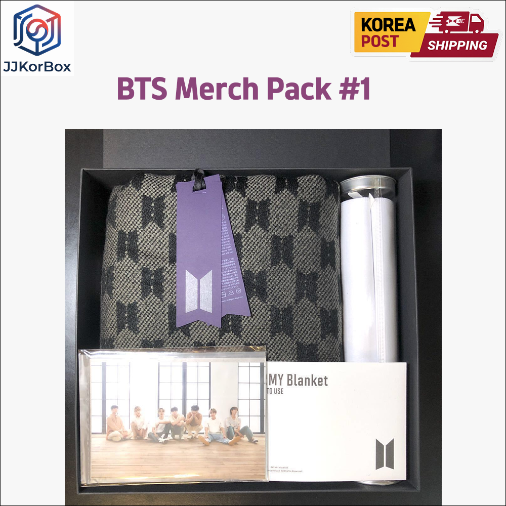 BTS Official Merch Box #1 Army Membership Pack Full Set Blanket