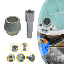 1.5'' Tub Drain Extractor with 1/2'' Socket Bathtub Remover Colourful Galvanized