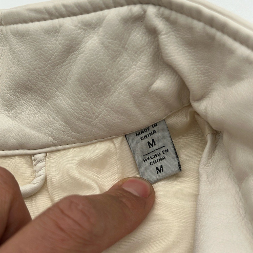 Women's Faux Leather Racer Jacket Levi's medium NWT thumbnail 7