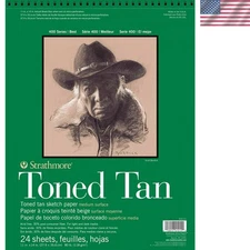 Acid-Free Toned Sketch Paper Pad 11x14 - Perfect for Various Art Media