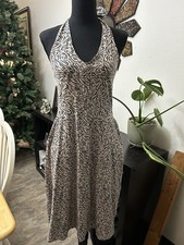Pact Women's Windswept Oat Maya Halter Dress Size Medium