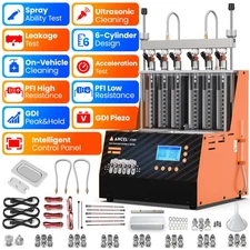 Ultrasonic Fuel Injector Cleaner Tester Heating Cleaning Machine Tester JC600
