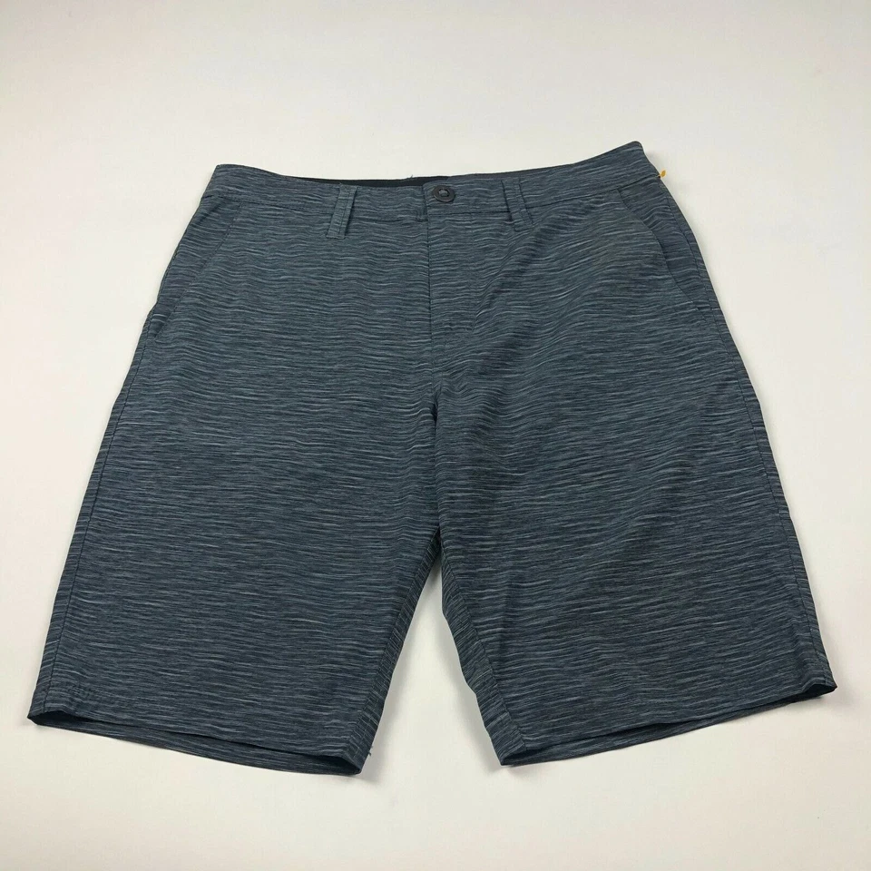 Volcom 31 Mens (Actual 32W) Gray Very Thin Casual Flat Front Walking Shorts - Image 2 of 4