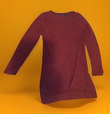 Gudrun Sjödén Tunika, Leinen, dunkelrot mit seitlichen Schlitzen