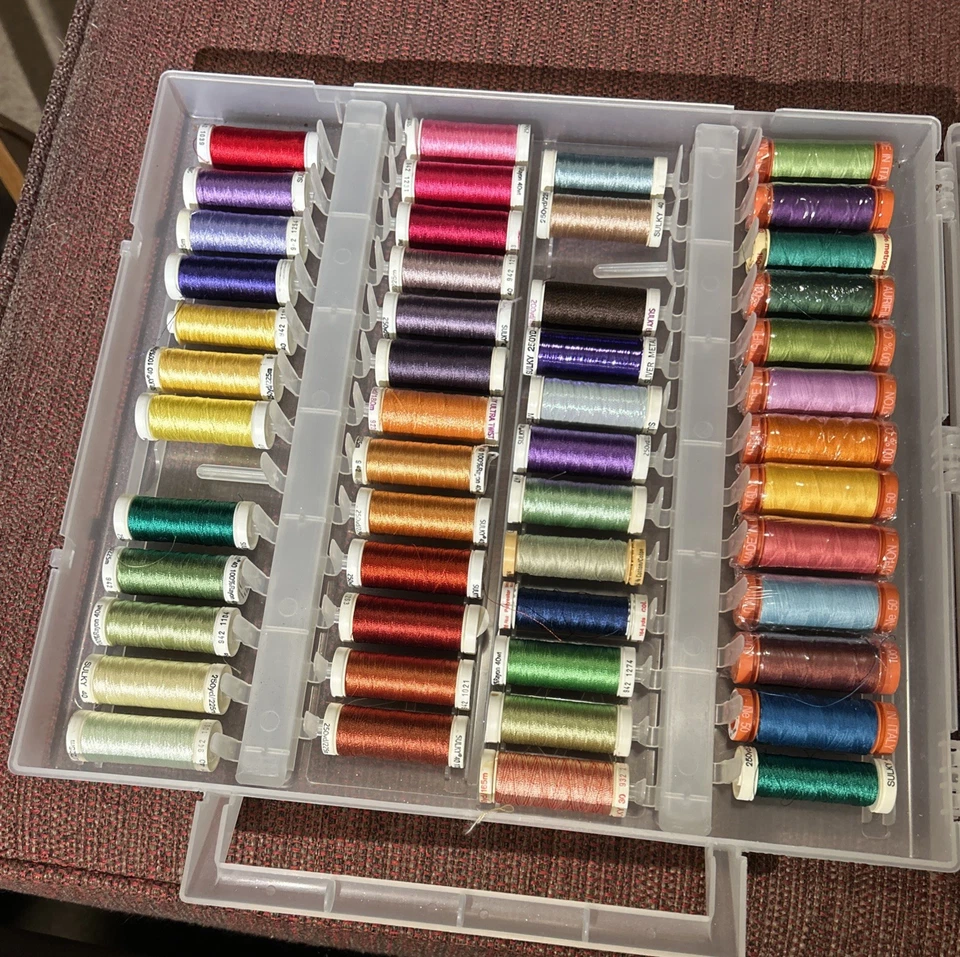 Sulky Embroidery Thread Case - With 50 Spools- 9 Still In Plastic! - Image 2 of 4