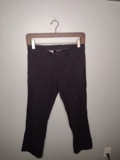 Eddie Bauer Mens Takeoff Chino Pants 33x30 Black Straight Nylon Outdoor Trail JJ