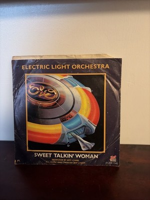 ELECTRIC LIGHT ORCHESTRA Sweet Talkin' Woman PURPLE vinyl 45 with PicSleeve  ELO