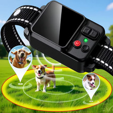 GPS Wireless Dog Collar Fence System, Invisible Electric Fence for Dogs, Adjusta