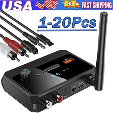 Bluetooth 5.3 Home Stereo Audio Receiver AUX Optical HD Music to RCA Adapter Lot