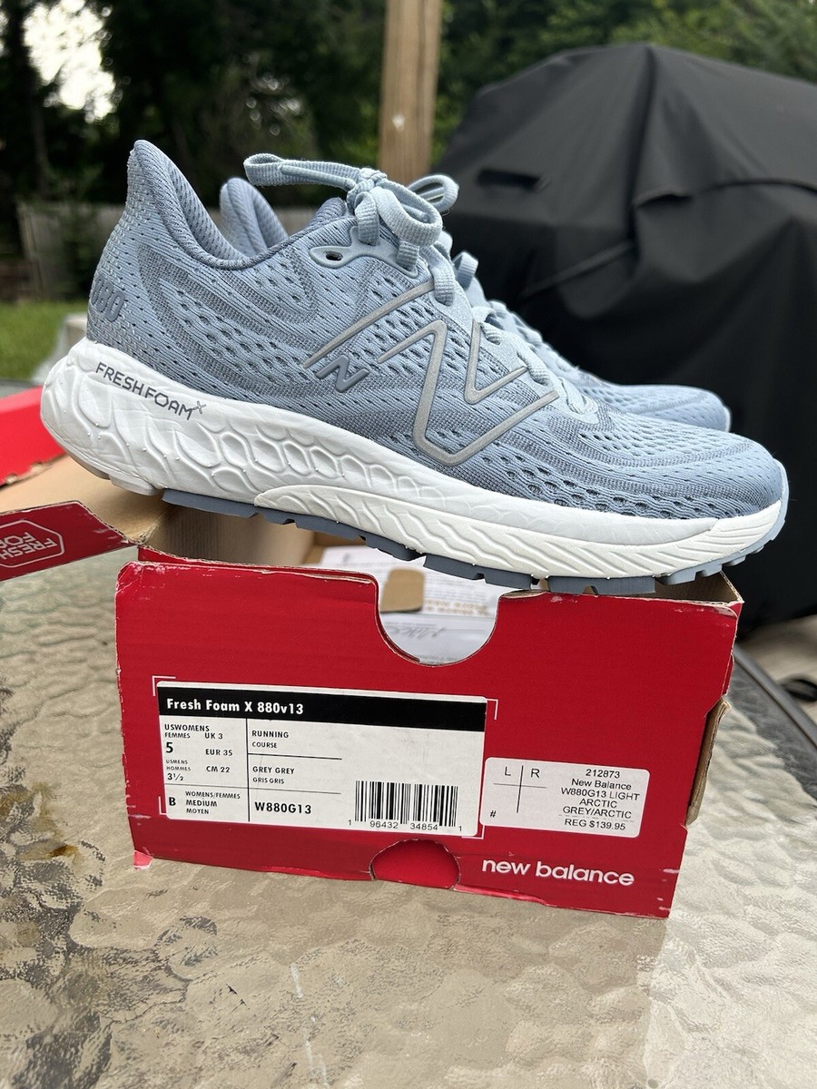 Size 5 - New Balance Fresh Foam X 880v13 Light Arctic Grey Shoes