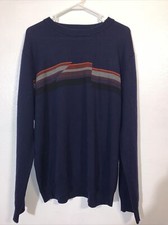 DKNY Men's Blue Long Sleeve Pullover Sweater XL