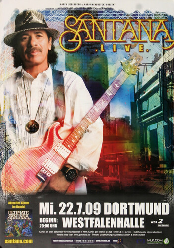 Santana - Ultimate Santana , Dortmund 2009 | Konzertplakat | Poster-image