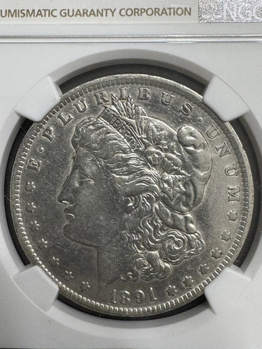 1891-o Morgan Silver Dollar, Better Date, NGC AU Details, Free shipping