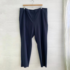  flaw NWT Talbots Plus - Navy blue dress pants stretch, 24W