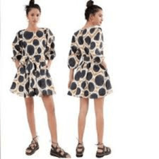 Anthropologie Maeve Destin Organic Cotton Mini Dress Size Small