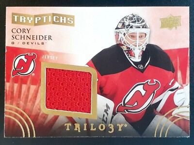 CORY SCHNEIDER 2014-15 UPPER DECK TRILOGY TRYPTICHS NO T-NJD3  #257/400    49157