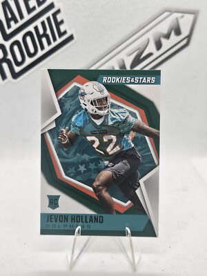Jevon Holland 2021 Rookies & Stars #162 Green SP Rookie RC Dolphins Color Match 