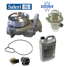 For BMW X5 X6 M xDrive50i V8 Water Pump Thermostat Sensor Plug Coolant 5pcs OES