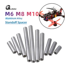M6 M8 M10 Aluminum Round Threaded Sleeve Standoff Spacers Long Nuts Connector