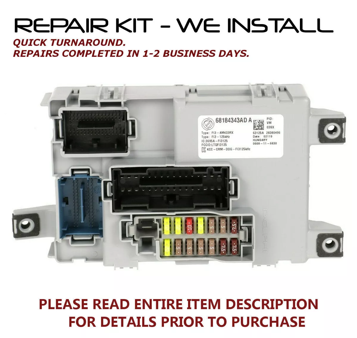 Fiat body outlet control module