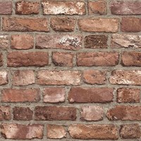 Grandeco A28901 Backstein Effekt Tapete Rot Realistisch Strukturiert Vinyl