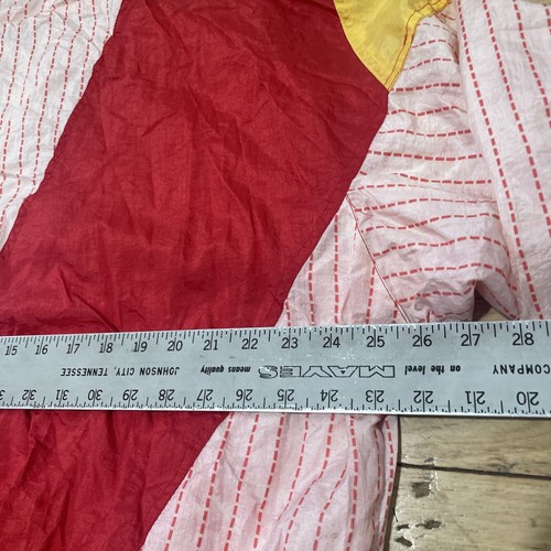 Cambridge & Adams Vtg 90s Windbreaker Men L Retro 80s Color Red Streetwear 50" - Picture 19 of 19