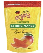 🥭34 oz Premium LI HING MANGO with Plum Powder Dried Fruit Sliced Enjoy Hawaii